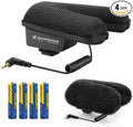 Sennheiser MKE 440 Stereo Shotgun Microphone Kit with Fur Windshield and Batteries by Unknown