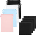 Ski Goggle Bag, Microfiber Bag with Cleaning Cloth Drawstring Pouch Soft Storage Sleeve Case 4 Pcs & Black/White/Light Blue/Pink-Fitting for (Snow Swimming Goggle/Sunglasses) by YELARXI