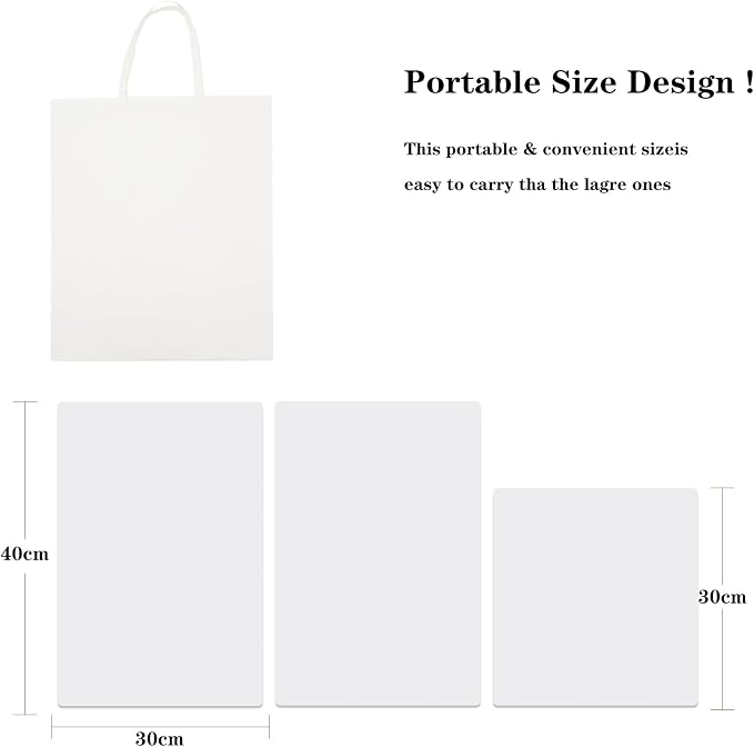 3 PCS Board Photo Backdrop, 15.8x11.8 Inch Waterproof Photography Backdrop Boards with 3 PCS Bracket for Flat Lay, Product Photography Background (White 3) - Image 7
