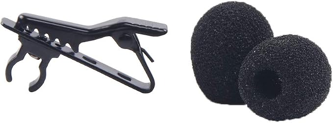 Lav Mic Clip Set 18 Pcs Lavalier Mic Clip Replacement Kit | 6 Foam Windscreen Cover, 6 Metal Lapel Microphone Clips, 6 Plastic Wire Clips, Lavalier Mic Clip Replacement Accessories - Image 5