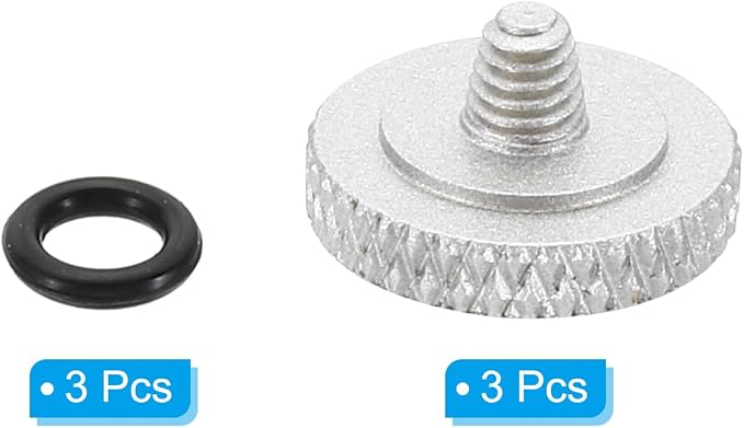 PATIKIL Camera Shutter Button, 3 Pack Soft Shutter Release Button Pure Copper Camera Button Knurled Suitable for Nikon for Fujifilm for Leica DSLR/SLR Camera, Silver - Image 3