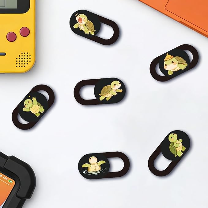 6Pcs 6 Styles Turtle Camera Cover Slide Cute Privacy Guard Accessories, 0.04 Inch Ultra Thin Webcam Cover Protector Blocker for Laptop Desktop Computer Tablet Notebook Mini PC Office Use - Image 4