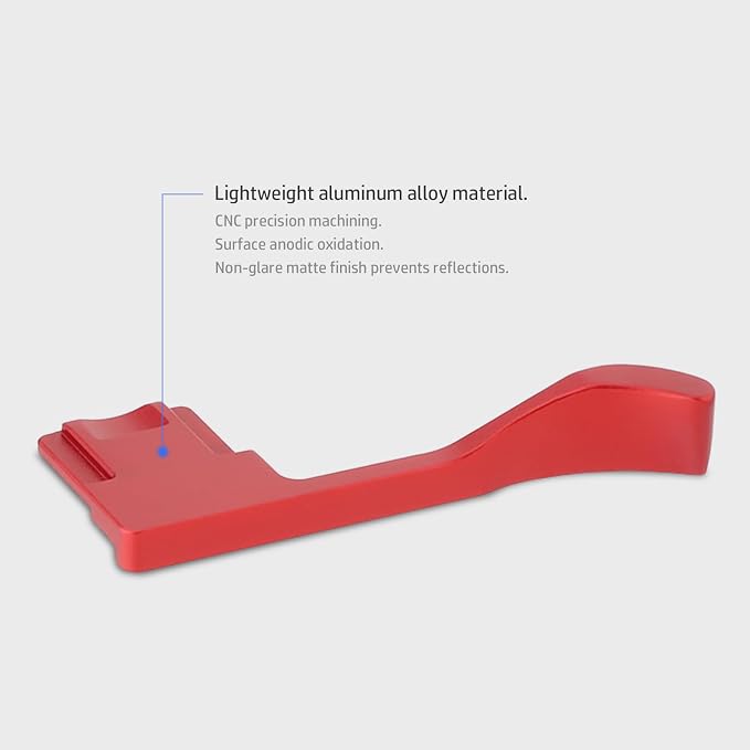 Haoge Metal Thumb Up for Sony α7CR,A7CII Alpha 7CII,ILCE-7CII,Camera Accessories Red THB-A7CII-R Hot Shoe Rest Hand Grip - Image 7