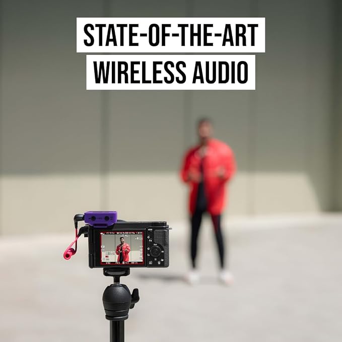 RØDE Wireless GO (Gen 3) – Compact Wireless Mic – Pristine Audio, 32-bit Float Recording, Automatic Level Control, for Phones, Cameras and Computers (Purple) - Image 8