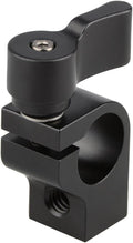CAMVATE 15mm Single Rod Clamp for Camera DSLR Rail System(Black) by CAMVATE