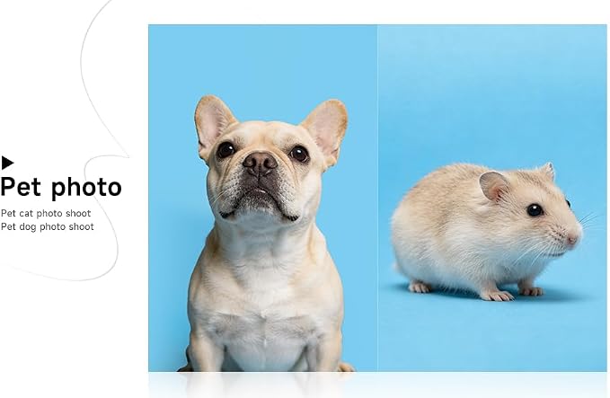YSKE-Seamless Blue Paper Backdrop Roll for Photography,Photo Background,and Photoshoot Cover–Roll of Paper with Backdrop Cover for Background Stand,Thick Anti-Wrinkle Matte(106.9''x36Lite Blue) - Image 7