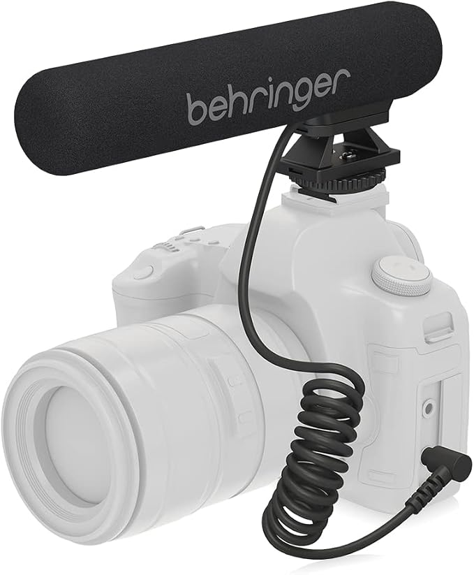 Behringer GO CAM Shotgun Microphone Wired Professional Camera Mic for Podcast Interviews Vlogs Live Streaming Audio Recorder, Black - Image 7