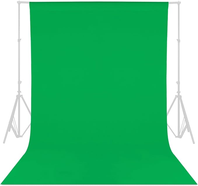 GFCC Green Screen Backdrop Chromakey Streaming Photography Curtain, 10x12FT | Versatile Background for Gaming Studio Photoshoot Christmas Party Video Recording High Density, Non-Reflective, Easy Hang by GFCC