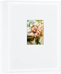Ywlake Photo Album 4x6 400 Pockets, Leather Photo Albums Holds 400 Vertical Pictures Only White by Ywlake