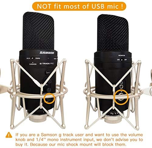 Microphone Shock Mount Mic Holder - Anti Vibration Spider Shockmount Compatible with Many Condenser Mics Like AT2020 MXL 770 MXL 990 Samson C01 Rode Procaster NT1-A Neumann U87 etc. - Image 9