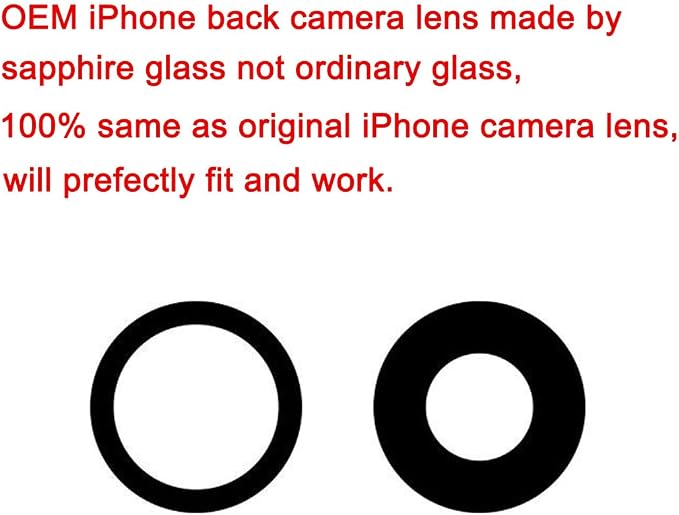 2 Sets OEM Back Rear Camera Lens Glass Replacement Compatible with iPhone 17 6.3 inches with pre-Installed Adhesive and Reparing Toolkit - Image 4