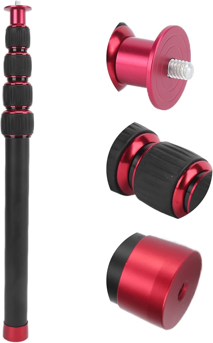 LR-255 Camera Monopod, 13.2-42.5in Extension Pole, 5 Section Aluminium Alloy, Black, Supports 5kg, Compatible with Camera, Smartphone, Camcorder, Tablet - Image 9