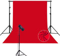 Red Photography Backdrop for Photoshoot, 10x10 Ft Polyester Photo Backdrop Curtains, Red Backdrops Screen for Photo Studio, Video, Content Creators, Birthday Parties Background by Unknown