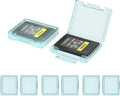 6 Pcs CFexpress Type-A Card Holders Storage Cases with Label Stickers | 6Pcs independent cases, specially for CFexpress Type-A cards, dustproof anti-scratch protection, adhesive Label by KIWIFOTOS