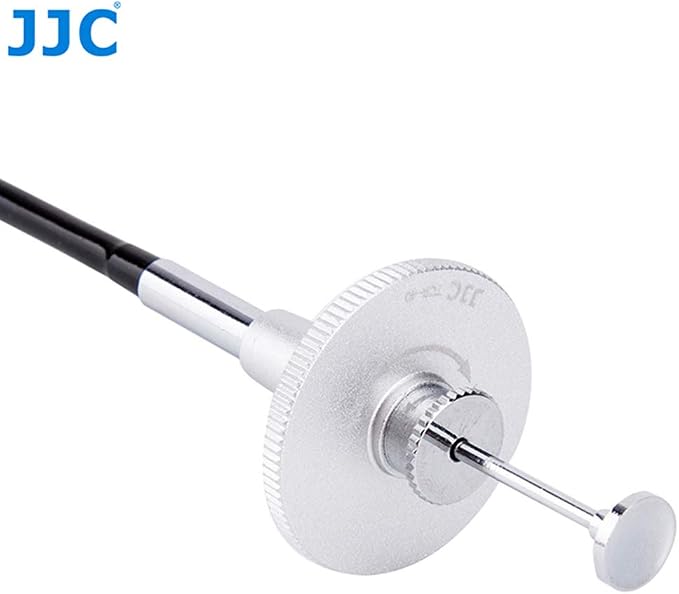 JJC TCR-40S Silver 40cm Threaded Cable Release, Mechanical Shutter Release Cable, Bulb-Lock Design for Long exposures - Image 6