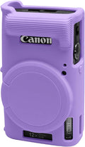 Easy Hood Camera Case for Canon ELPH 360/IXUS 285 HS/IXY 650 Camera,Purple | With Removable Lens Cover,Soft Silicone Protective Case,Anti-Scratch,Dustproof,Shockproof,Enhanced Grip,Camera Accessories by EasyHood