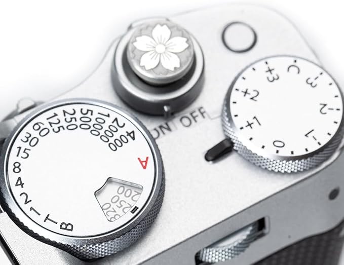 Cherry Blossom Metal Shutter Button for Fuji XT30III X100VI for Nikon | Aluminum alloy cherry blossom pattern dust-proof shutter Botton For Fuji XT5 XT4 XT3 XT30III X100VI X-E4 For Leica For Nikon - Image 3