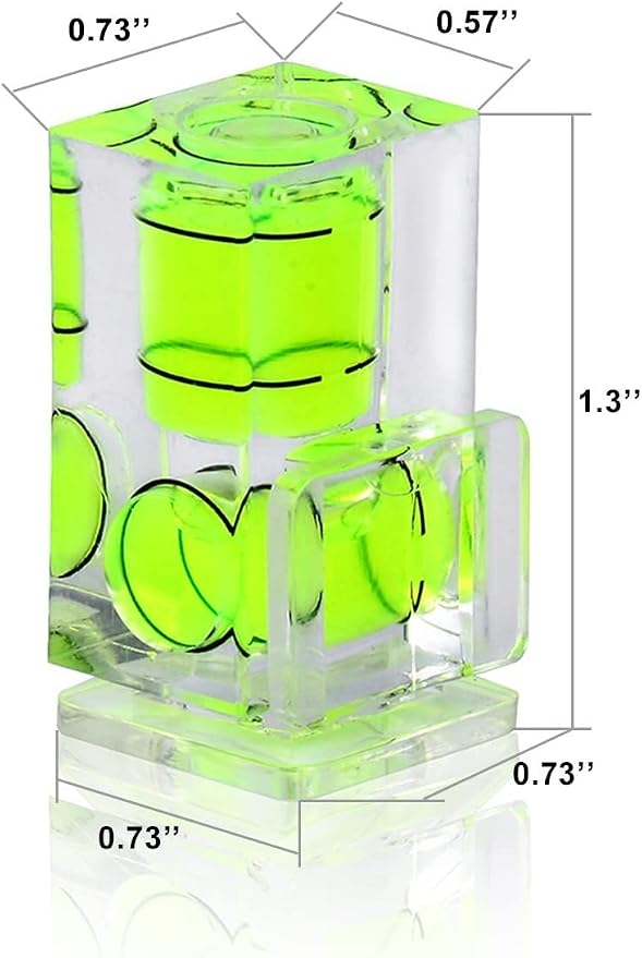 Camera Level Hot Shoe Level, Hot Shoe Bubble Level Camera Hot Shoe Cover 3 Axis 2 Axis 1Axis Bubble Spirit Level Compatible with Nikon, Olympus, Pentax Digital and Film Cameras-4 Packs - Image 3