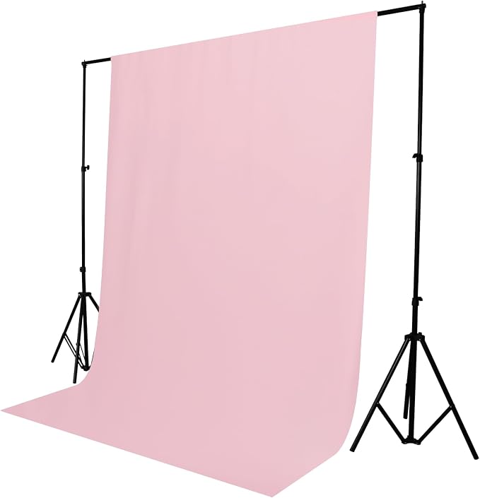 TRLYC Pink Photography Backdrops 6x9 FT Seamless Background for Studio | Pink Backdrop for Photoshoot Video Backgrounds Screen Party Wrinkle-free Polyester Non-Glare Rod Pocket Easy Setup - Image 5