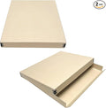 Lineco Drop Front Archival Storage Box, 11.75x15.25x1.5 in, Tan, 2 Pack | Acid-Free with Metal Edge, Preserves Picture Longevity, Organize Photos, Newspapers, Prints, Documents, Crafts, DIY by Lineco