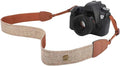 MoKo Camera Strap, Premuim Cotton Canvas Braided Adjustable Universal Sling Shoulder Neck Belt for All DSLR Digital Camera Canon, Fuji, Nikon, Olympus, Panasonic, Pentax, Sony - Khaki | Cotton Vintage Camera Strap,Adjustable Neck Shoulder Strap,for Cam... by MoKo