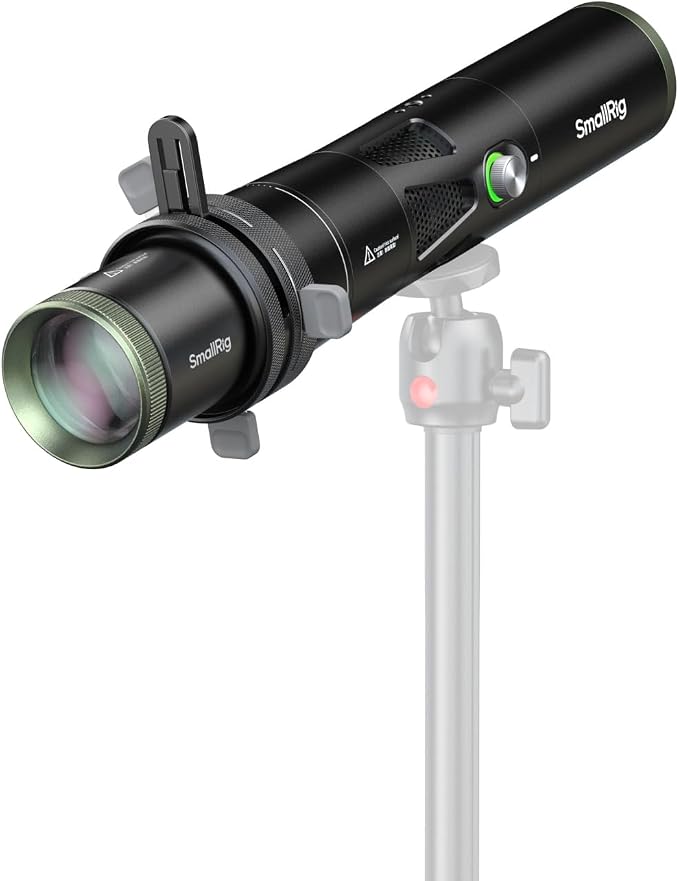 SmallRig RF 20C 20W LED Photography Flashlight, 5 Colors & SP Air Spotlight | 10000mAh Portable Zoomable Spotlight with 20 Pattern Gobos, 4X Brightness Snoot with 10 Metal Gobos for Portrait Video - 6377 by SmallRig