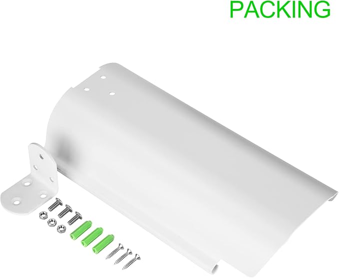 Uogw Sun Rain Shade Camera Cover Shield Works for Blink XT,XT2,(3rd Gen) XT3,XT4 (4th Gen),Arlo,Arlo Pro,WyzeCam,Nest,Ring,Protective Roof for Outdoor Security Cameras, Aluminum Alloy Material-White - Image 7