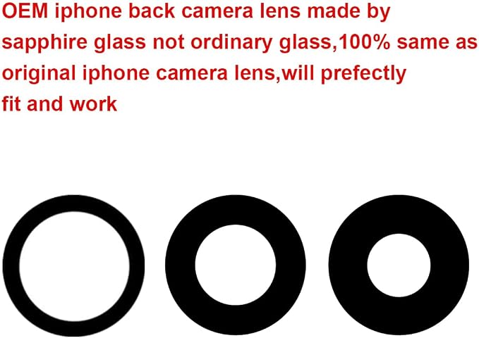 2 Set Back Rear Camera Lens Glass Replacement for iPhone 15 Pro with Reparing Toolkit - Image 3