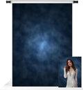 Kate 6.5x10ft Dark Blue Abstract Photography Backdrop Abstract Textures Background Old Master Blue Photo Backdrops by KateBackdropforPhotography