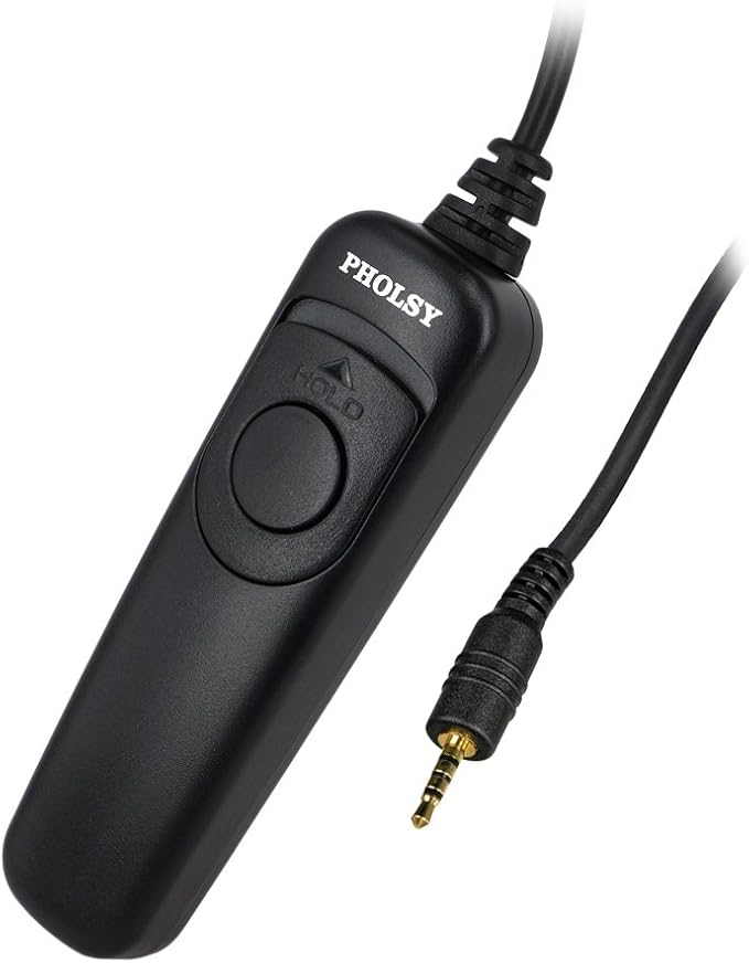 PHOLSY P6 Shutter Remote Control Cable Release Cord for Panasonic | Compatible with Panasonic S5 S1H S1R S1 G95 G91 FZ10002 G9 GH5 G85 G81 GX8 GX7 GH4 FZ2500 FZ1000 FZ300 FZ200 DMW-RSL1, RS2 by PHOLSY%C2%AE