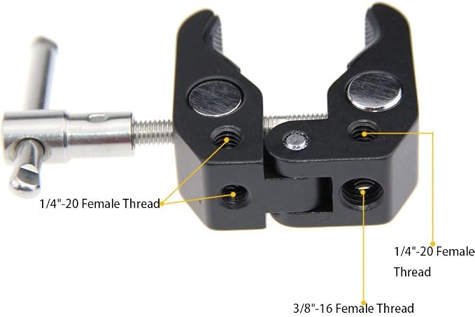 CAMVATE Crab clamp with 5/8"-27 thread for microphones - 1190 (Pack of 2) - Image 5