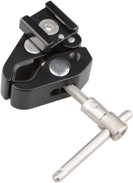 CAMVATE Super Clamp with Cold Shoe Mount for Camera Flash Light Accessorie - Image 6