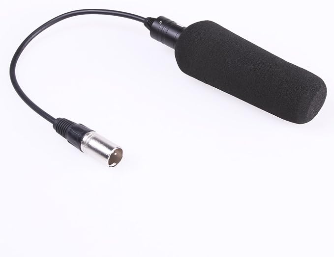 FocusFoto Professional Handheld Shotgun DV Interview Mic Microphone for Video DSLR Camera Camcorder with XLR Cable & Windshield by FocusFoto