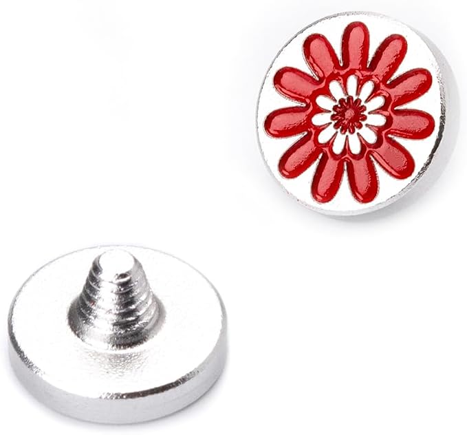 Camera Soft Release Button, Shutter Button for Fujifilm X100VI X100V X-E4 X-E3 X-T5 X-T4 X-T3 X-T30 II X-T20 X-PRO3 (red Daisy Button) - Image 4