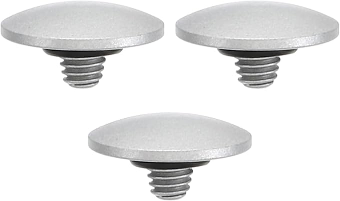 PATIKIL Camera Shutter Button, 3 Pack Soft Shutter Release Button Pure Copper Camera Button Convex Suitable for Nikon for Fujifilm for Leica DSLR/SLR Camera, Silver by PATIKIL