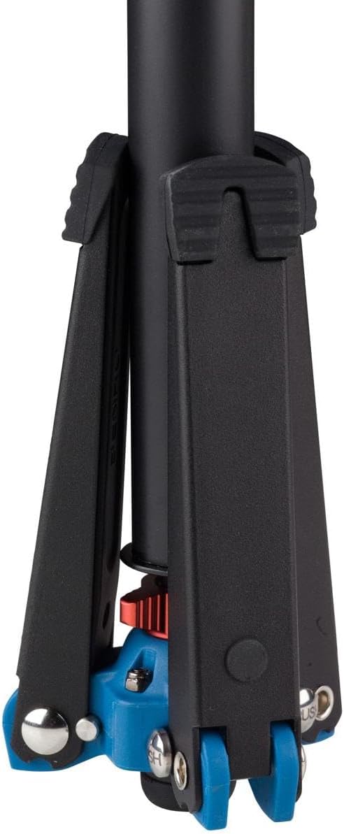 Benro Classic Video Monopod with S6 PRO Flat Base Video Head, 13.2 lb. Max, 3 Leg Folding Base, Flip Lock, Carrying Case- Black (A48FDS6PRO) - Image 8