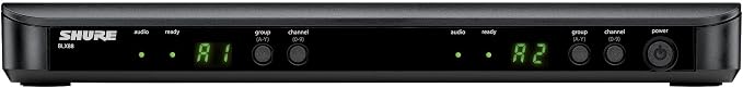 Shure BLX188/CVL Dual Lavalier Audio System H10 Band (542–572 MHz) – BLX88 Dual Receiver, (2) BLX1 Bodypacks & (2) CVL Cardioid Lavalier Mics, Up to 14 Hr Battery, 300 ft Range - Image 2