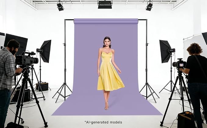 YSKE-Seamless Purple Paper Backdrop Roll for Photography,Photo Background,and Photoshoot Cover–Roll of Paper with Backdrop Cover for Background Stand,Thick Anti-Wrinkle Matte(106.9''x36' Purple) - Image 5