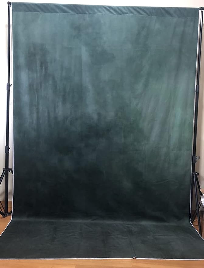 Kate 6.5×10ft Green Backdrop Abstract Muslin Dark Green Background Gradient Portrait Backdrop for Photographer Headshot Microfiber Photo Studio Props - Image 3