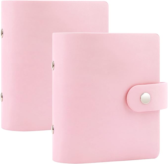 Ruibytree 52 Pockets Small Photo Album 2x3 for Instax Mini, Pink, 2 Pack | Pocket-Size, PU Leather Cover, Snap Closure, Acid-Free Pages, Fits Polaroid 2x3 Photos, Kodak Mini Prints & ZINK Photos by 2x3PhotoAlbum4x6PhotoAlbum35x425PhotoAlbumGoPhotoAlbum85x11VinylStickerPaper