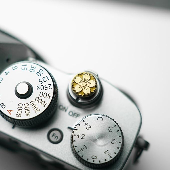 Cherry Blossom Shutter Button for Fujifilm XT5 XT30 X100VI for Leica | Brass alloy shutter Botton pattern scratch-resistant For Fuji XT5 XT4 XT3 XT30 XT30II XT30III XT20 X100V For Nikon For Leica - Image 6