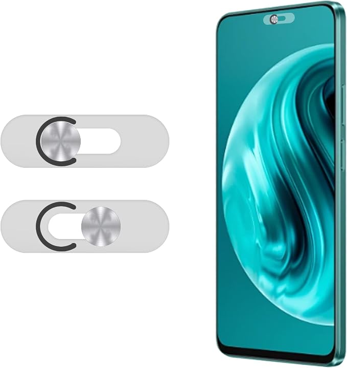 Front Camera Cover Compatible for Android Phones/Pixel/Galaxy/iPad-Silver | Webcam Blocker for Single Front Camera, Privacy Slider Protects Your Phone Security by MakLuen