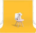 Yellow Photo Backdrop for Photoshoot Background Photography 10x10ft | Polyester, Portrait Studio Photographic, Streaming Video Shooting by LYLYCTY