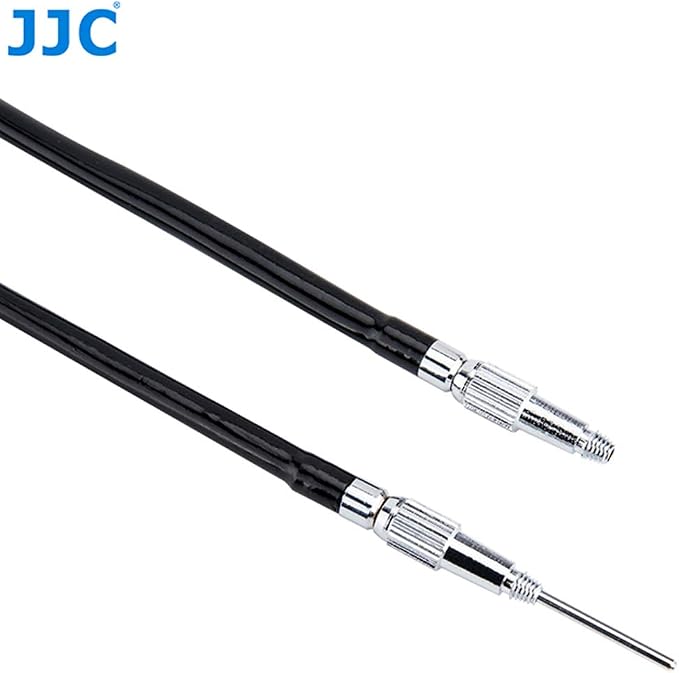 JJC TCR-40S Silver 40cm Threaded Cable Release, Mechanical Shutter Release Cable, Bulb-Lock Design for Long exposures - Image 5