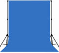 Blue Photo Backdrop Professional Photography Background Polyester 8x10ft | Seamless Design eliminates Wrinkle Portrait Photography Wedding Dark Theme Decorations by MIZSYE
