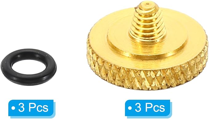 PATIKIL Camera Shutter Button, 3 Pack Soft Shutter Release Button Pure Copper Camera Button Knurled Suitable for Nikon for Fujifilm for Leica DSLR/SLR Camera, Golden - Image 3
