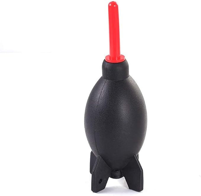 FocusFoto PRO 6.6 Inch Rubber Rocket Air Blower Duster Cleaner Dust Cleaning for DSLR Camera CCD Lens Keyboard Red by FocusFoto