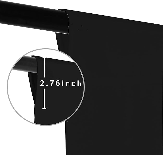 Black Photo Backdrop for Photoshoot Background Photography 5x7ft | Polyester, Portrait Product Party Photographic, Video Live Streaming - Image 5