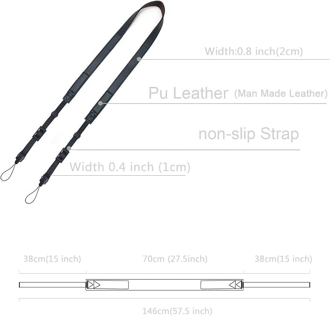 Camera Strap Leather,Camera Neck Strap Thin, Binoculars Strap - Image 8