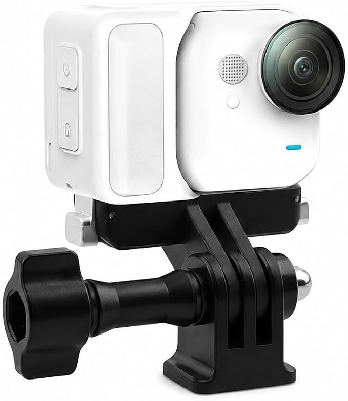 Magnetic Quick Release Mount for Insta360 GO Ultra Accessories, Adjustable Angle Dual‑Prong Adapter with 1/4" Threaded Port for Tripod & Mounts by Unknown